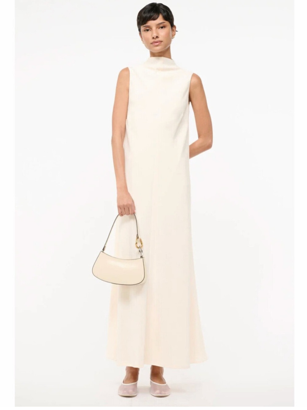 NWT Staud Araya Maxi Dress Gown size L - Picture 4 of 7